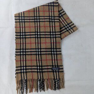 Luxury Burberry Cashmere Check Scarf Beige | Unisex